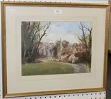 Roy Perry, Bury Church, acrylic on paper
