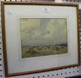 E.M. Lister, A Cornfield, Beccles, 1903, watercolour