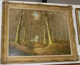 David Mead, Winter, Beech Wood, oil on canvas
