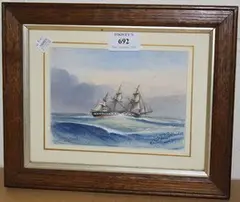 W. Fred Mitchell, H.M.S. Exeter 2051, 1905, watercolour and gouache