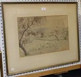Franklin White, View of a Cottage, 1936, watercolour