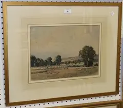 Charles Harrington, Changing Pastures, watercolour