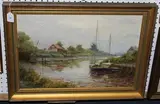 Courtenay Morgan, Grey Day, Rye, oil on canvas-board