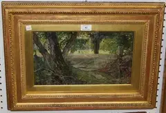 N. Jay, Woodland Study, oil on board
