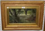 N. Jay, Woodland Study, oil on board