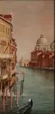 John Spencer-Churchill, Sta Maria della Salute from the Academia Bridge, Venice, oil on panel
