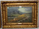 E. de Corbin, Autumn in Glen Doe, oil on canvas