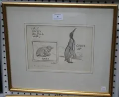 Harry Rountree, No 5 Baby Grows Up, King Penguin, pencil drawing
