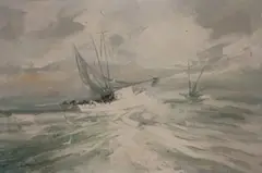 Charles Gruppe, Open Sea, oil on canvas