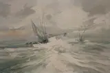 Charles Gruppe, Open Sea, oil on canvas