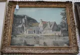 Hubert J. Hughes, A Border Inn, oil on panel