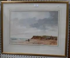 Roy Perry, The Beach towards Waxham, 1978, watercolour and gouache