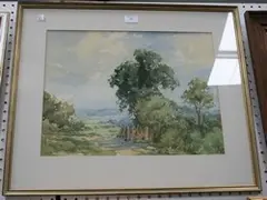 C.V. Parker, From Quarry Woods, Bucks, watercolour