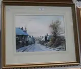 Andrew Dandridge, Winter Twilight in Bramber Village