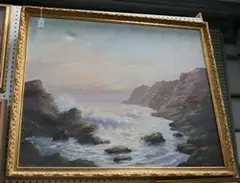 Leslie Cole, View of a Bay, oil on canvas