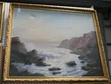 Leslie Cole, View of a Bay, oil on canvas