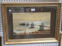 View of the Chain Pier, Brighton by W.H. Earp, watercolour, sold Aug 2013