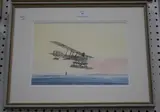 Barry K. Barnes, Study of a Seaplane, watercolour