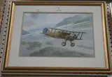 Barry K. Barnes, Study of a Gloster Gladiator, watercolour with touches of white