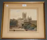 C.W. Johnson, Bath Abbey, 1921, watercolour