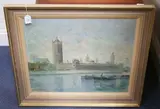 William Rutledge, The River and Houses of Parliament, oil on canvas
