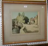 Bertram Nicholls, Bruges, 1954, watercolour