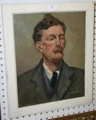 Mary Benbow, Head and Shoulders Portrait of a Gentleman, oil on canvas
