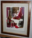 Horne Shepherd, Still Life with Flowers, colour screenprint