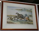 Ian Bowles, Study of an Otter, watercolour with gouache