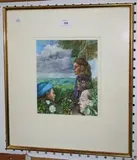Ann Arnold, Henry VI, part 3, watercolour