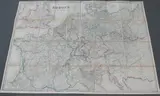 James Wyld, Post Map of Europe, comprehending England, France, Germany, Italy, &c. with Posts, Distances, Roads, Railways, Packet Routes, &c., engraving hand-coloured in outline