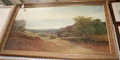 Arthur F. Allwright, View of a Valley with Woodland, 1900, oil on canvas