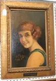 A.R. Leigh, Lily Silver' (Head and Shoulders Portrait of the Singer), 1922, oil on board