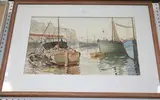 W. Atherton Cathcart, View of a Cornish Harbour, watercolour