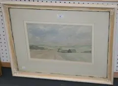 Stephen Smith, Exmoor, George Lane, 1989, watercolour
