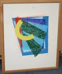 Stephen Bartlett, IV' (Abstract Study), screenprint in colours