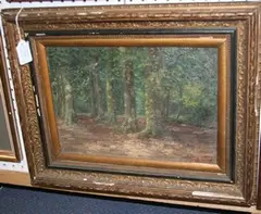 Frans Simons, View of a Woodland, oil on canvas