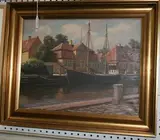 F. Svendsen, Frederiksholms Kanal, oil on canvas