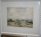 F.J. James, Summer Day, Chailey Common, watercolour