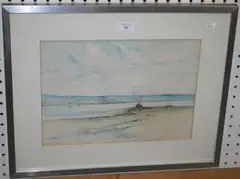 George Miller, The Clyde at Cardross, watercolour