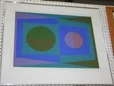 Bob Crossley, Double Image, screenprint