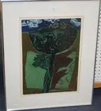 Norman C. Jaques, Country Flower, lithograph