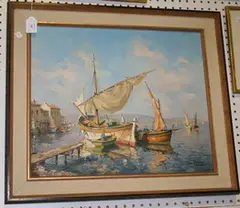 Marc Erroll, Sunlit Waters, oil on canvas