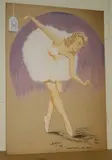 L.G. Hayter, Study of a Ballerina, 1946, gouache