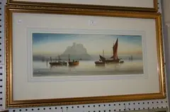 Garman Morris, Mont Orgueil - Jersey, watercolour and gouache