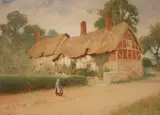 Arthur Claude Strachan, Anne Hathaway's Cottage, watercolour with touches of gouache