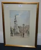 Guy A. Williams, A Perspective of Buckingham Palace, watercolour