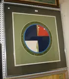 Ernest Trova, Wisdom is the Appropriate Use of Time ...' (Fallen Man Series), screenprint on canvas