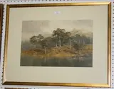 A.W. Weadon, View of Trees at the Water's Edge, 1874, watercolour