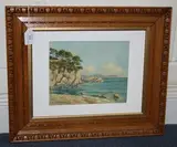 Denise Lebaud, View of a Rocky Headland, oil on board